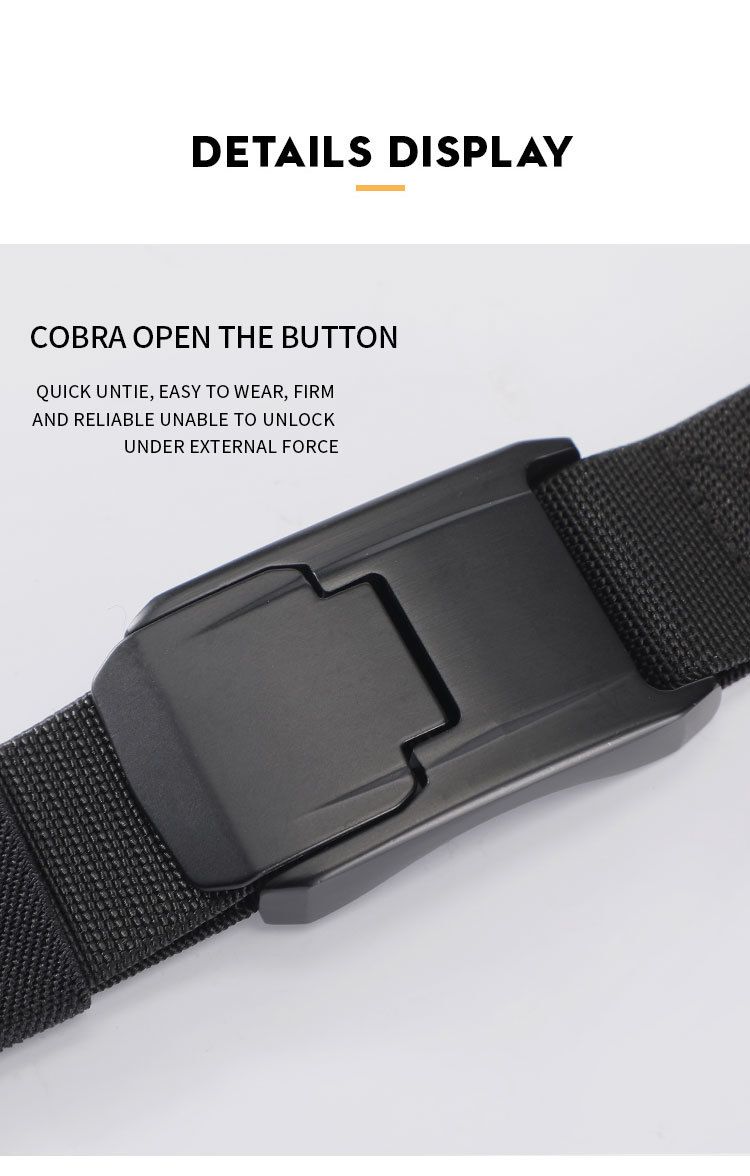 HOT New Stretch For Men and Women Hard Alloy Quick Release Buckle Strong Real Nylon Unisex Elastic Overalls Work Belt_voghion.com