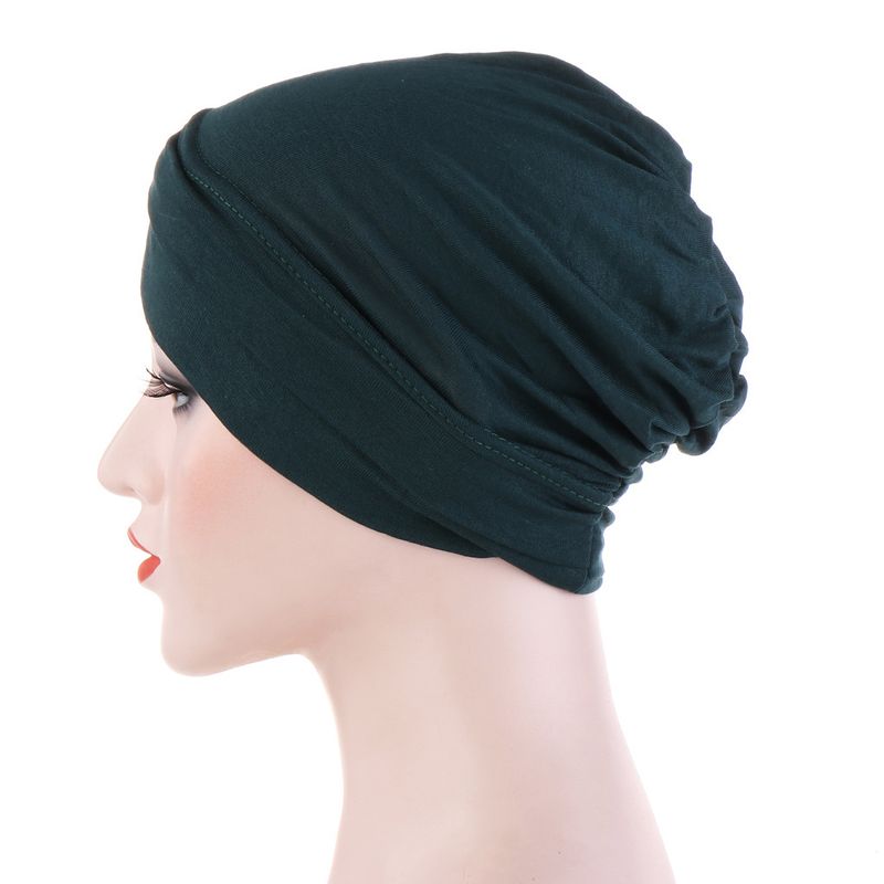 elastická tkanina mercerizovaná bavlna čelo kříž indický klobouk, který může skrýt vlasy turban klobouk se spodním dílem_voghion.com