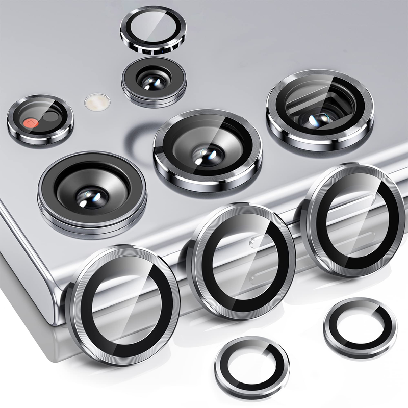 1 Stück Kameraobjektivschutzglas für Samsung Galaxy S23 Ultra Plus S23 Full Cover Lens Metallschutzring für Kamerafilm_voghion.com