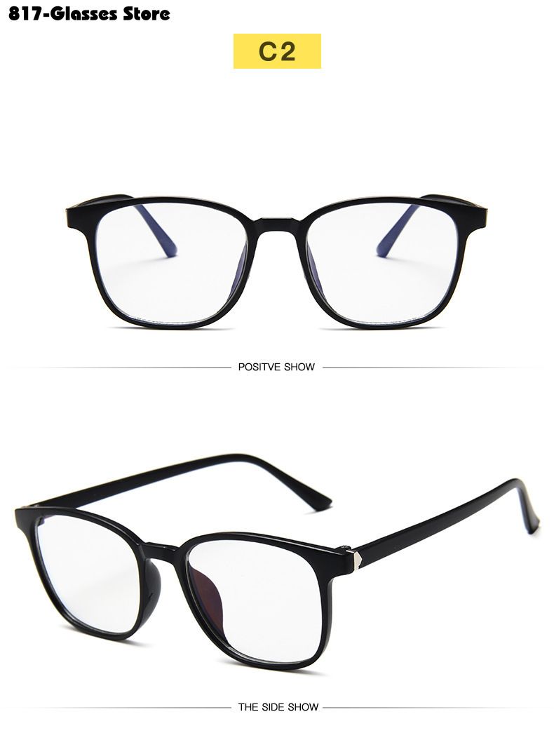 Neu eingetroffen Blaulichtfilterbrille Computerbrille Großer Rahmen Anti-Strahlung für Männer und Frauen_voghion.com