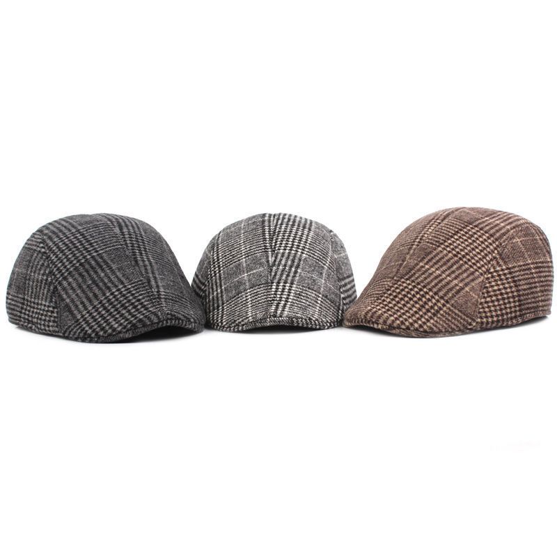 Kuuma alennusmyynti Kuuma alennusmyynti Muoti Uudet Miesten Newsboy Kevät ja Syksy Retro Beret Casual Hatut Unisex Villi Kahdeksankulmainen Lippalakki Talvipipo_voghion.com