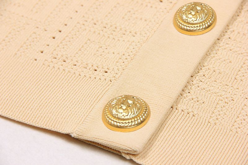 Abbigliamento da donna primavera e autunno nuovo maglione a maglia cava a maniche lunghe girocollo corto top giacca cardigan alla moda per le donne_voghion.com
