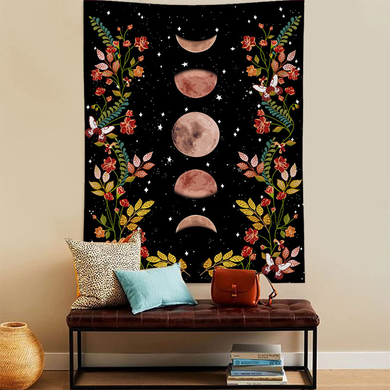 Flower live broadcast room background cloth background hanging cloth ins hanging cloth net red hanging cloth bedside_voghion.com