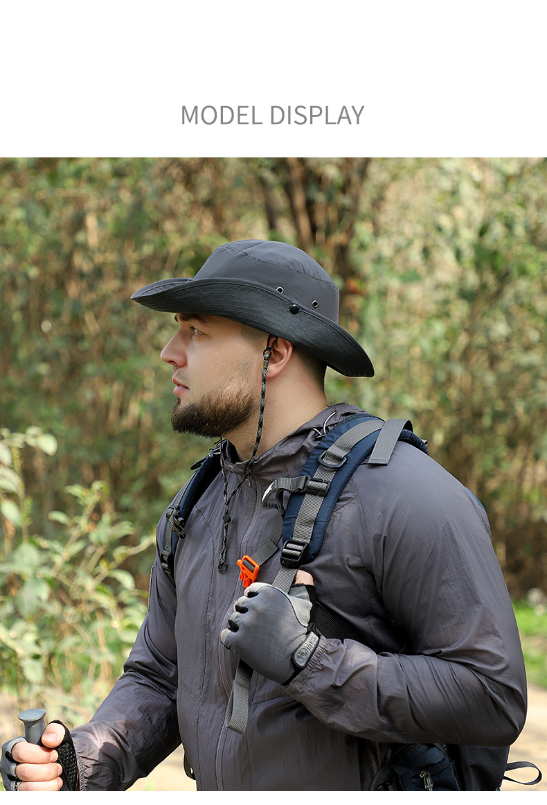 Cappello da pesca da uomo - Taglia extra large per teste grandi (protezione solare UPF 50+ e tessuto ad asciugatura rapida)_voghion.com
