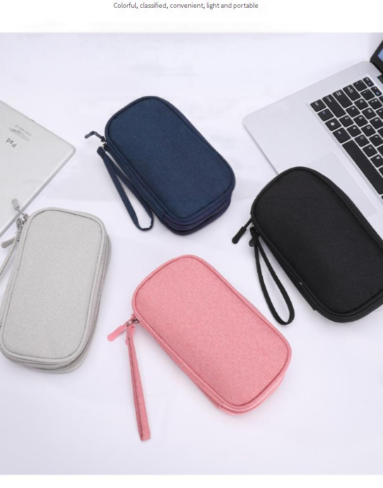 İnce Kart ve Teknoloji Düzenleyici – Kimlikler, Kredi Kartları ve USB Bellekler İçin Kompakt Seyahat Cüzdanı (Oxford Kumaş, Modern Renkler)_voghion.com