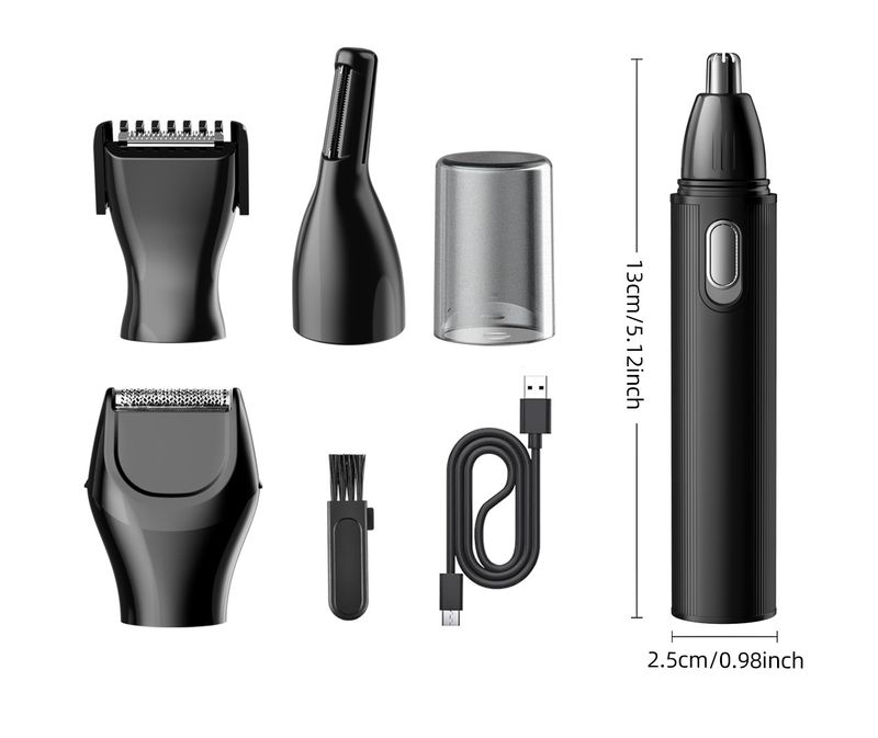 Men's Multi-functional Shaver USB Charging Dry And Wet Dual-purpose Safety Protection Portable Nose Hair Trimmer_voghion.com