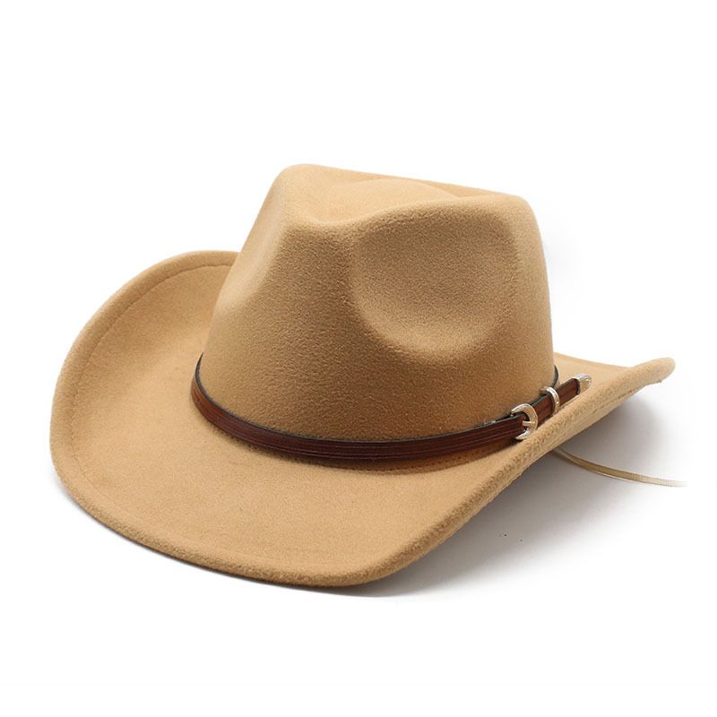 Neue Britischen gürtel wolle trend herbst winter Koreanische version der männer und frauen westlichen cowboy_voghion.com