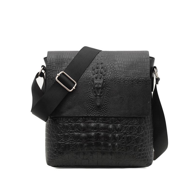 2021 Neue Herren-Krokodilmuster-Einzelschulter-Umhängetasche Business-Tasche Mode-Handtasche Lässige Aktentasche_voghion.com