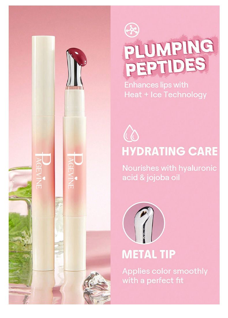 Lipgloss Wasser Glänzender Lippenstift Lip Glaze Verblasst nicht Feuchtigkeitsspendender Lippenbalsam Lipgloss_voghion.com