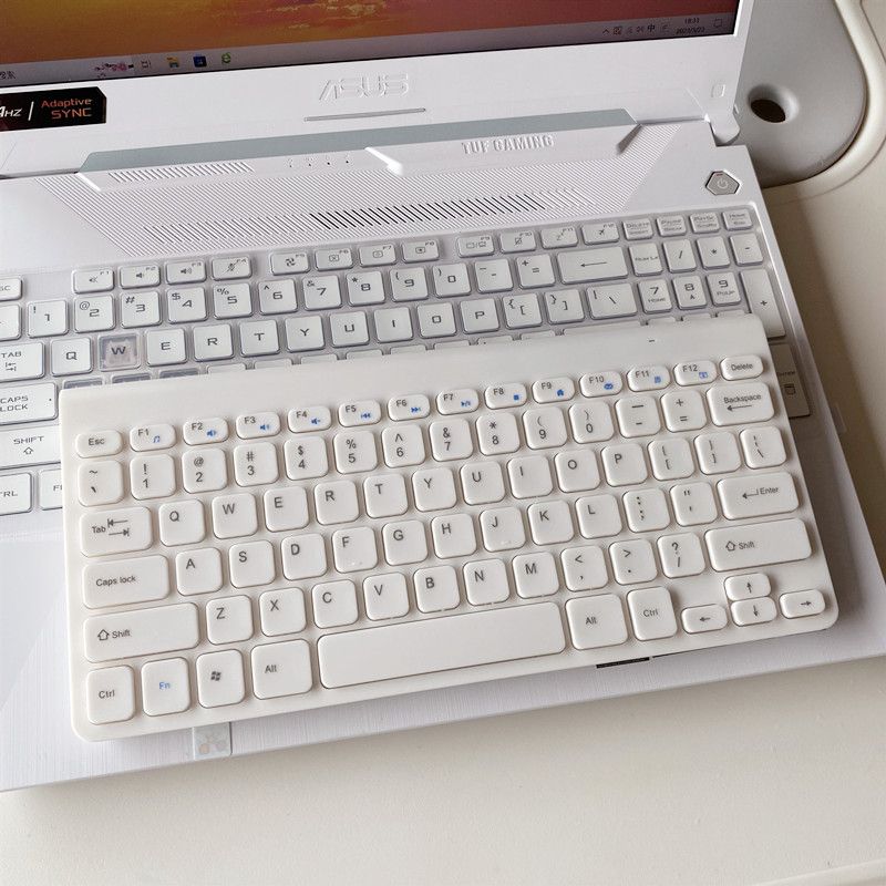 Mini USB Chocolate Industrial Wireless Keyboard_voghion.com