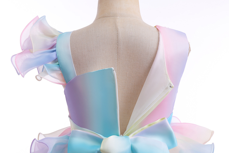 Mutter & Kinder Mädchen Kleid kleid Prinzessin kind kleid bogen Weibliche schatz pompadour kleid_voghion.com