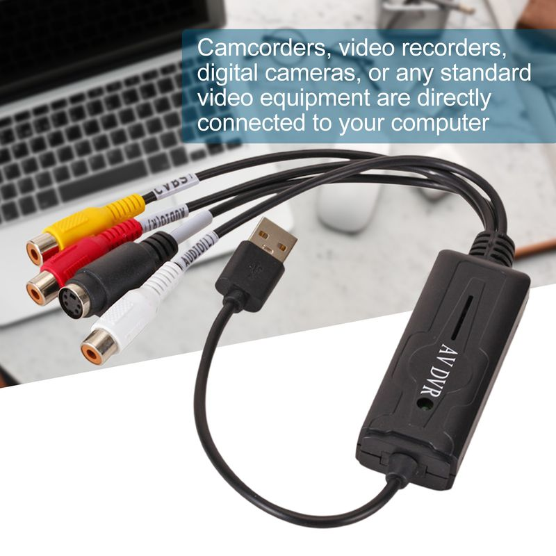 Xinweiqing Portable Durable Plastic USB 2.0 Video Capture Card for NTSC_voghion.com