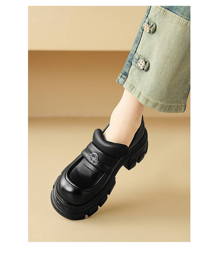 cameido Women's 2024 Retro Thick-Soled Loafers, Suede Slip-On Dress Shoes_voghion.com