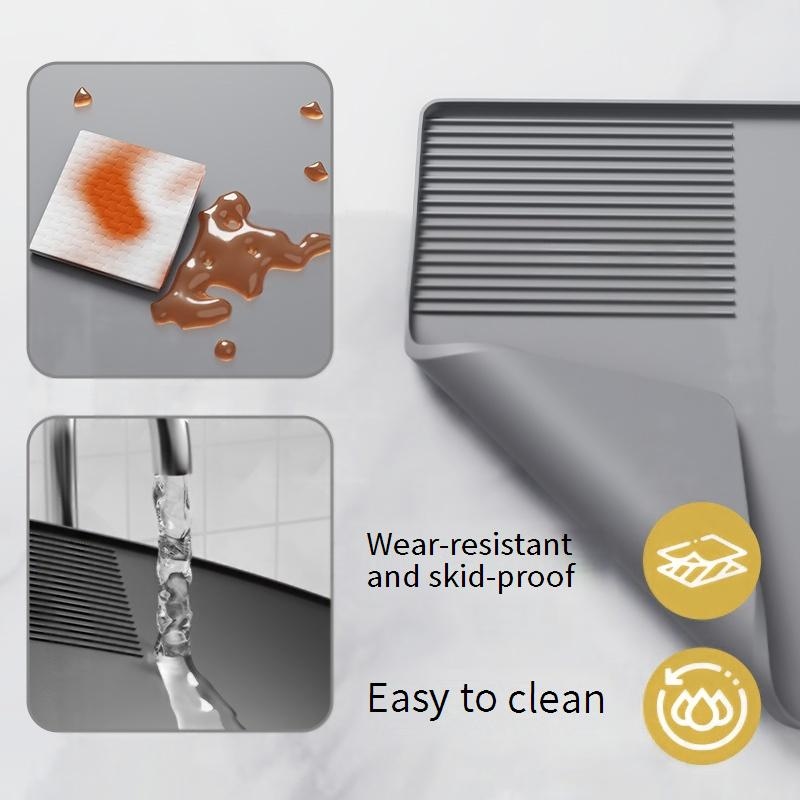 Geschirr Kaffeemaschine Silikonmatte Tablett Bar Abtropfmatte Kaffeepresspulvermatte Schutzmatte Esstischisolierung_voghion.com