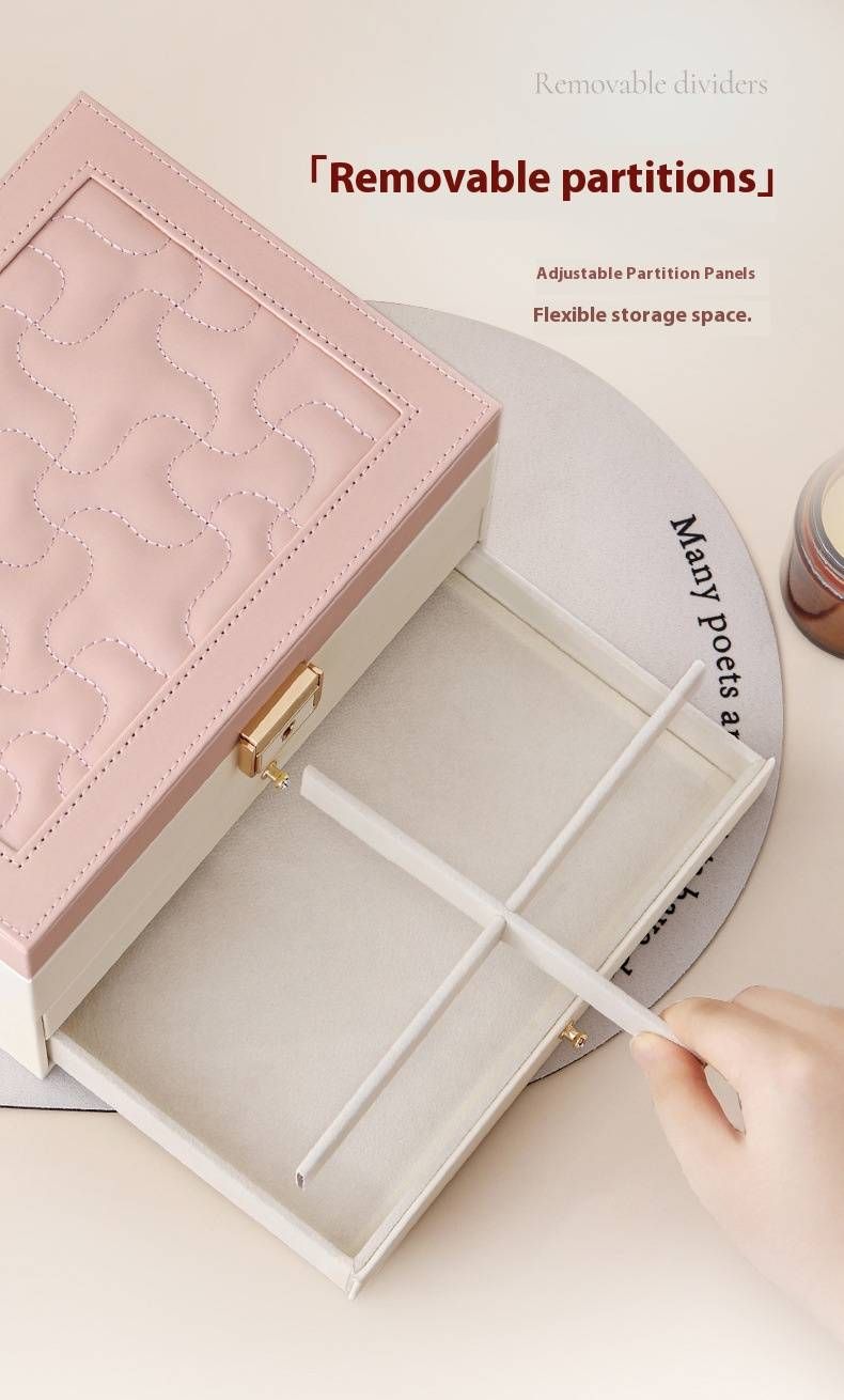 Portagioielli in pelle di alta qualità – Organizer multistrato per anelli, orecchini e collane – Elegante custodia pronta per essere regalata con fodera in velluto_voghion.com