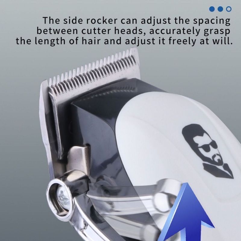 Kemei KM-232 Profesjonalna maszynka do strzyżenia włosów z ładowaniem USB, bezprzewodowa maszynka do strzyżenia włosów LCD dla mężczyzn_voghion.com