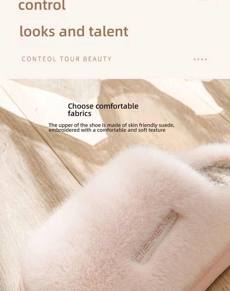 Soft Fleece-Lined House Slippers For Women & Men – Cozy Indoor Winter Shoes With Non-Slip Latex Sole (Unisex, Machine Washable)_voghion.com