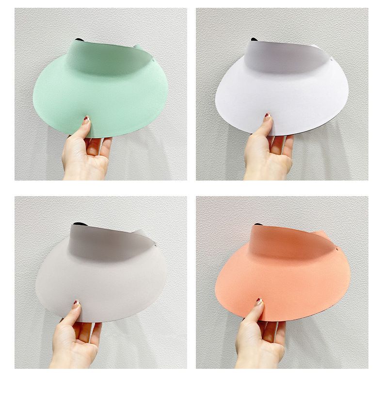 Vasaras skriešanas saules aizsargcepure, sieviešu āra sporta atvērta augšdaļa, saules aizsargcepure, 3D bezgalvas cepures tehnoloģija, bez pēdām, saules cepures tendence_voghion.com