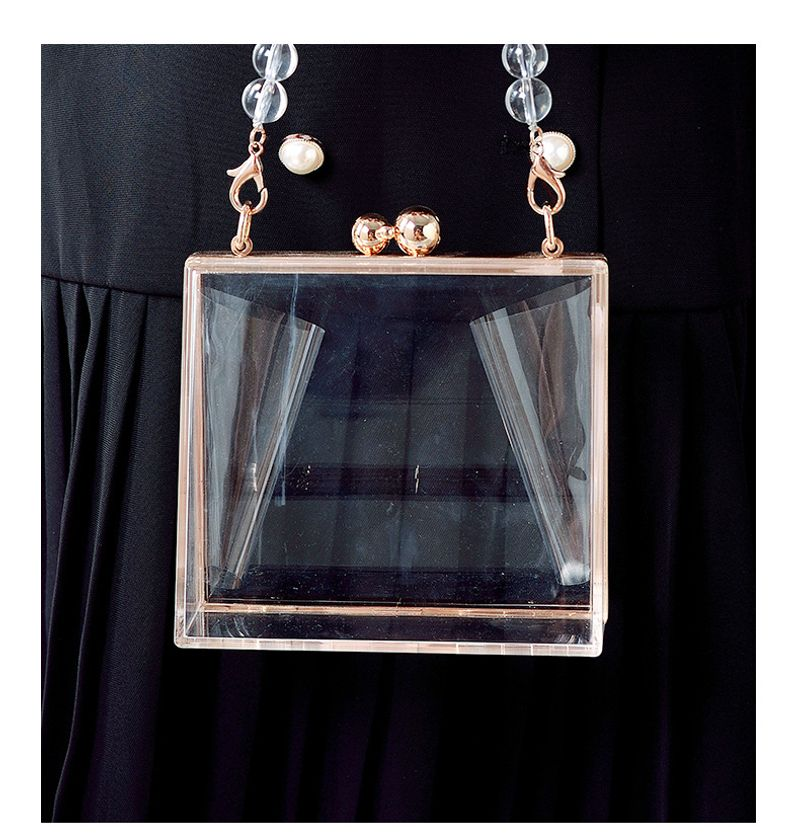 Borsa a tracolla da donna con catena staccabile, in acrilico trasparente, creativa, nuova, per le donne_voghion.com