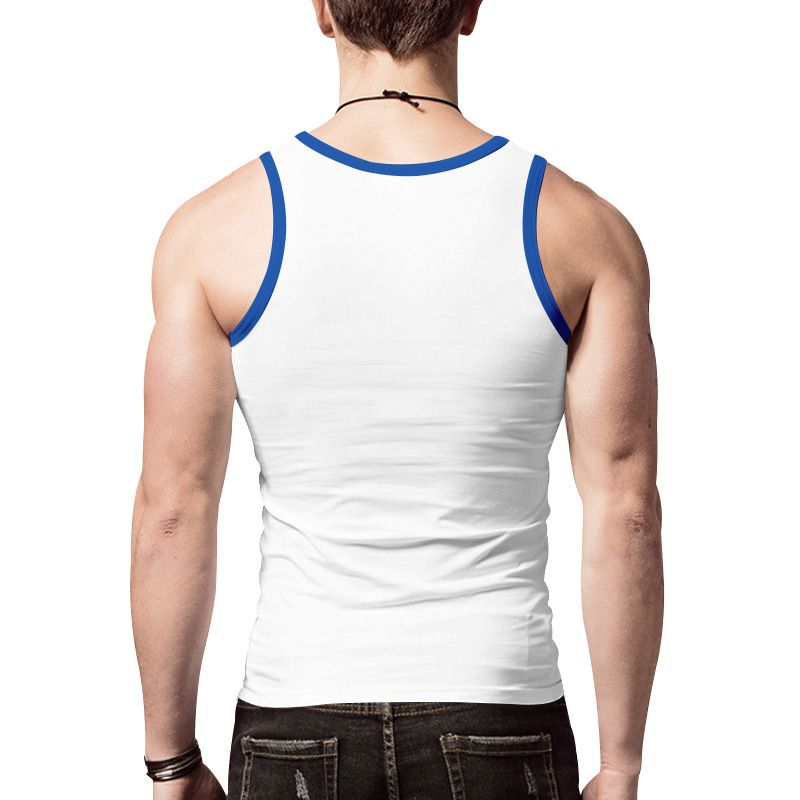 2024 New Trendy Straddle Sports Casual Men's Summer Bottom Multi Color Sweatshirt Tank Top_voghion.com