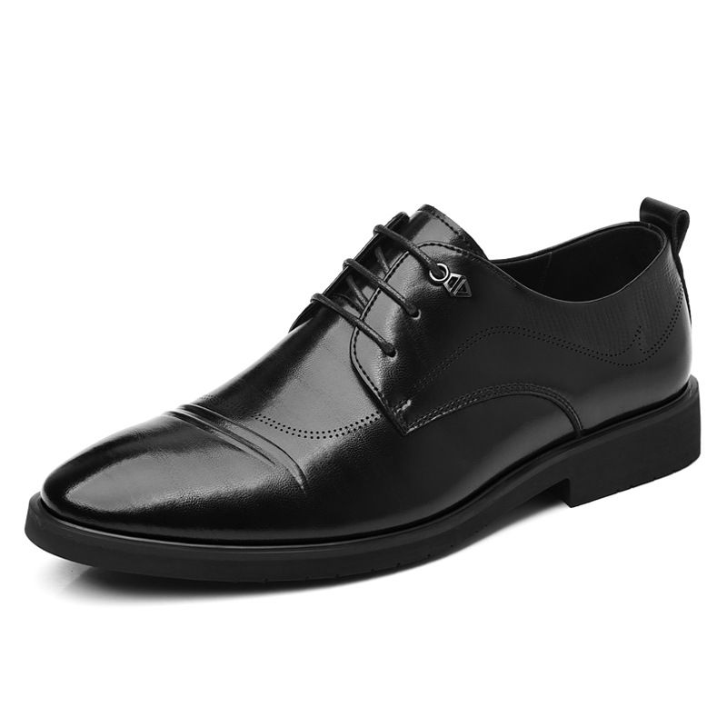 Leder 2025 Frühling Neue Business Formale Herrenmode Plus Größe Derby Schuhe Trend_voghion.com