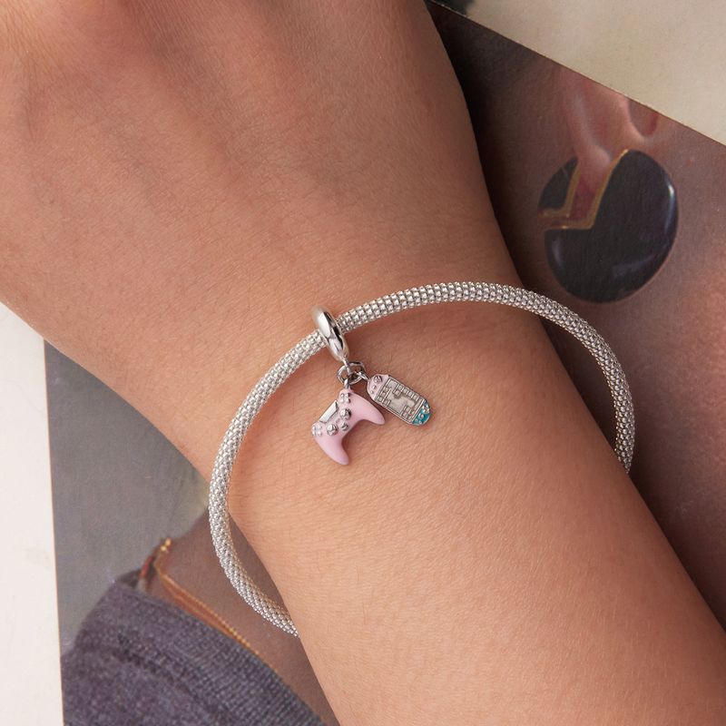 Ciondolo a forma di console di gioco in argento sterling_voghion.com