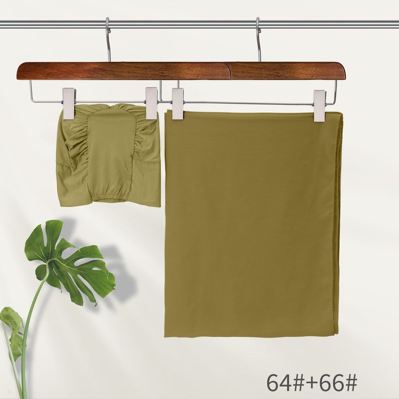 PURE PLEAT - Conjunto de gorro y chal de gasa de modal sin costuras (Comodidad sin costuras, ¡un éxito de ventas!)_voghion.com