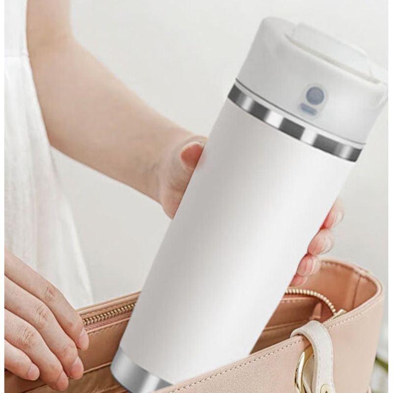 Tragbarer Entsafter aus Edelstahl für die Freizeit, kleiner Wasserbecher, integrierter multifunktionaler kabelloser Entsafterbecher,_voghion.com