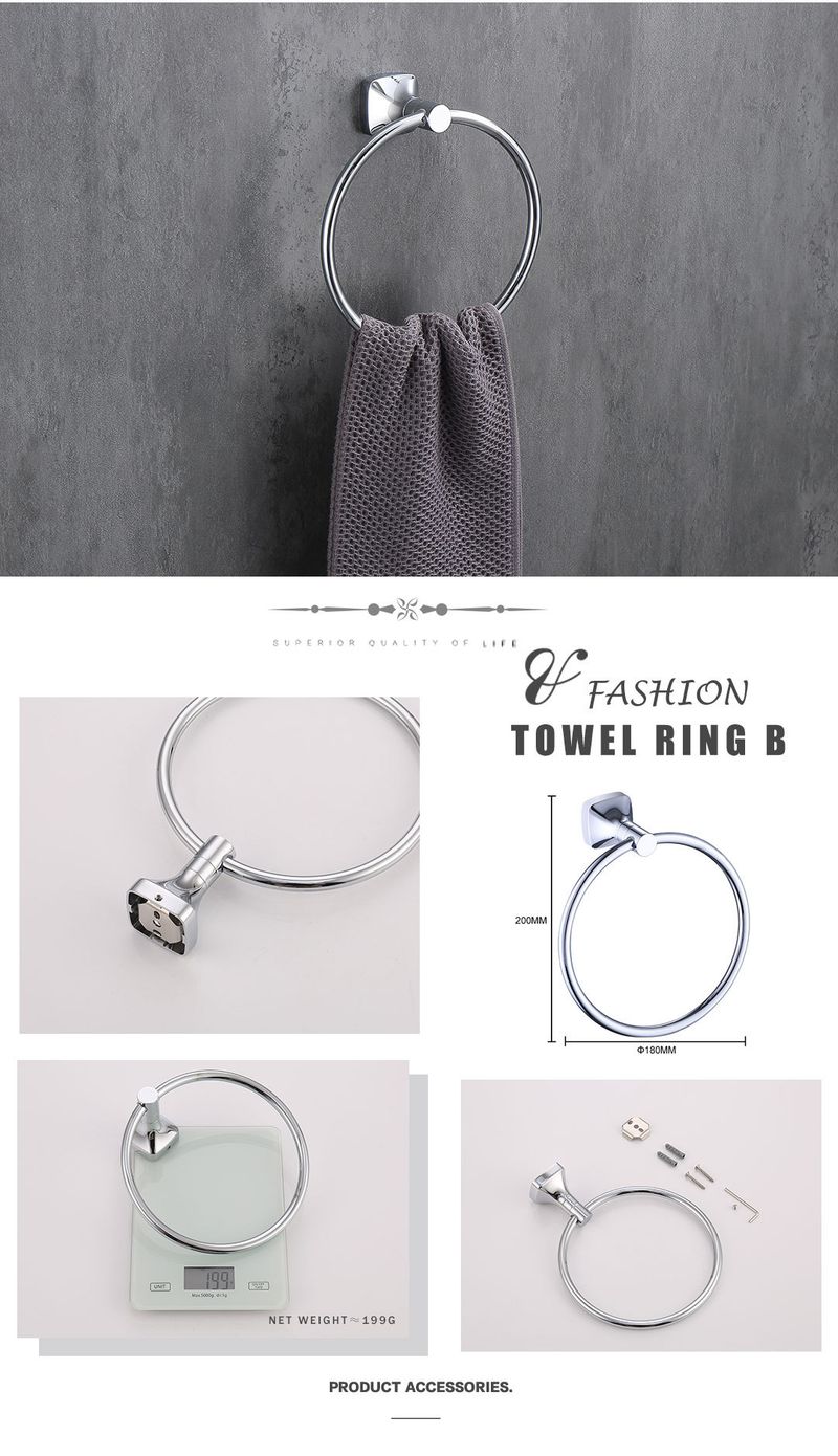Chrome bathroom towel rack towel bar single rod bathroom storage rack hanging rack bathroom light luxury style towel rack_voghion.com