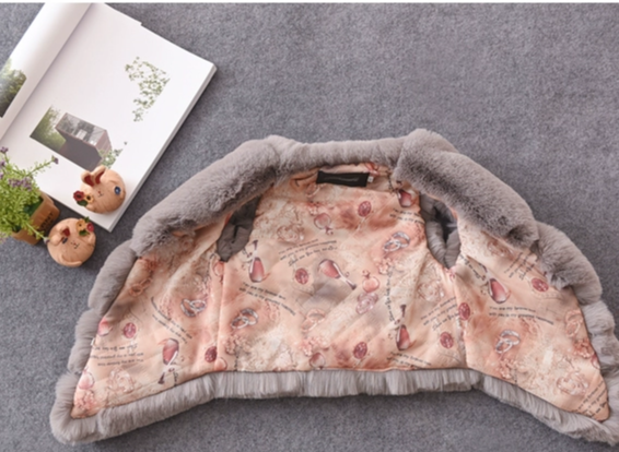 Kinderkleidung Kinder-Patchwork-Pelzweste für Jungen und Mädchen, extra dicke Pelzweste, Baby-Pelzimitatmantel_voghion.com