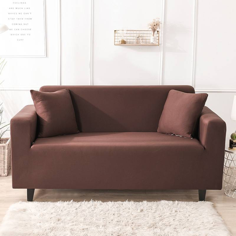 Home & Garden Source Elastic Solid Color All-inclusive Universal Sofa Cover Sofa Cover High Gram Weight Non-slip Wear-resistant_voghion.com
