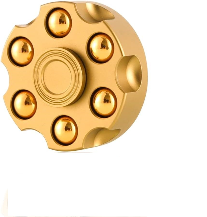 Jucărie pentru degete Cupru pur Fidget Spinner Revolver Glonț Pistol detașabil Edc Rotativ pentru adulți agrement_voghion.com