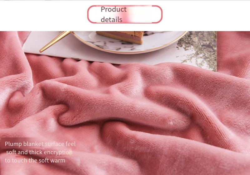 super thick solid color sable velvet blanket foreign trade blanket_voghion.com