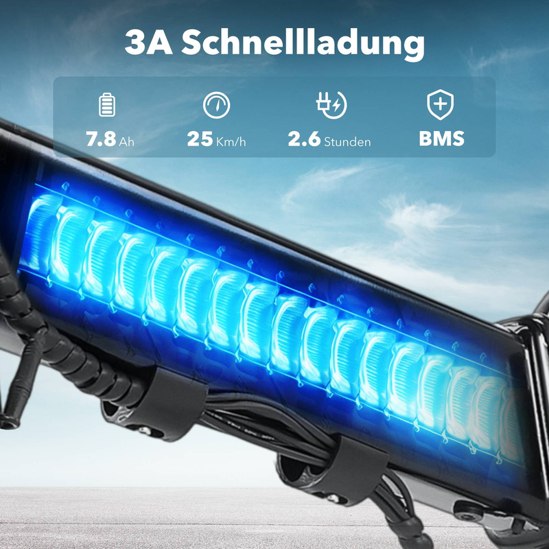 Vélo électrique pliable isinwheel U3 250 W 36 V 7,8 Ah Batterie, vélo de ville léger 16 pouces pour les déplacements de loisirs et les déplacements quotidiens_voghion.com