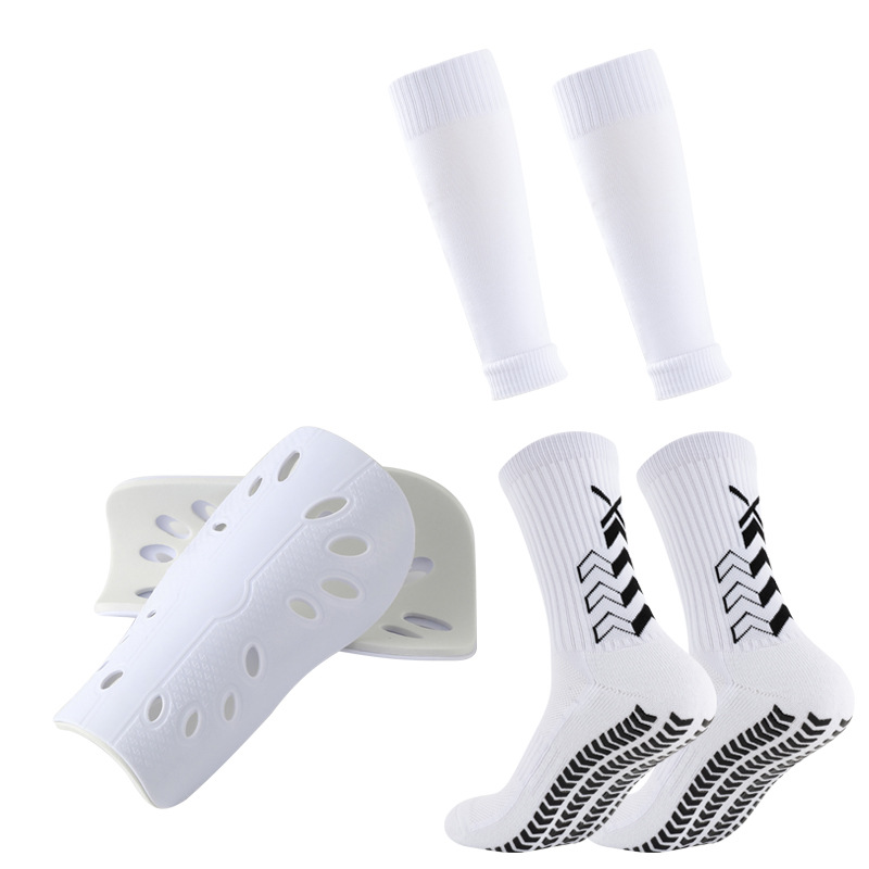 Set štitnika za noge za odrasle, preko koljena, za nogomet, muške i ženske, ljepljive, neklizajuće čarape_voghion.com