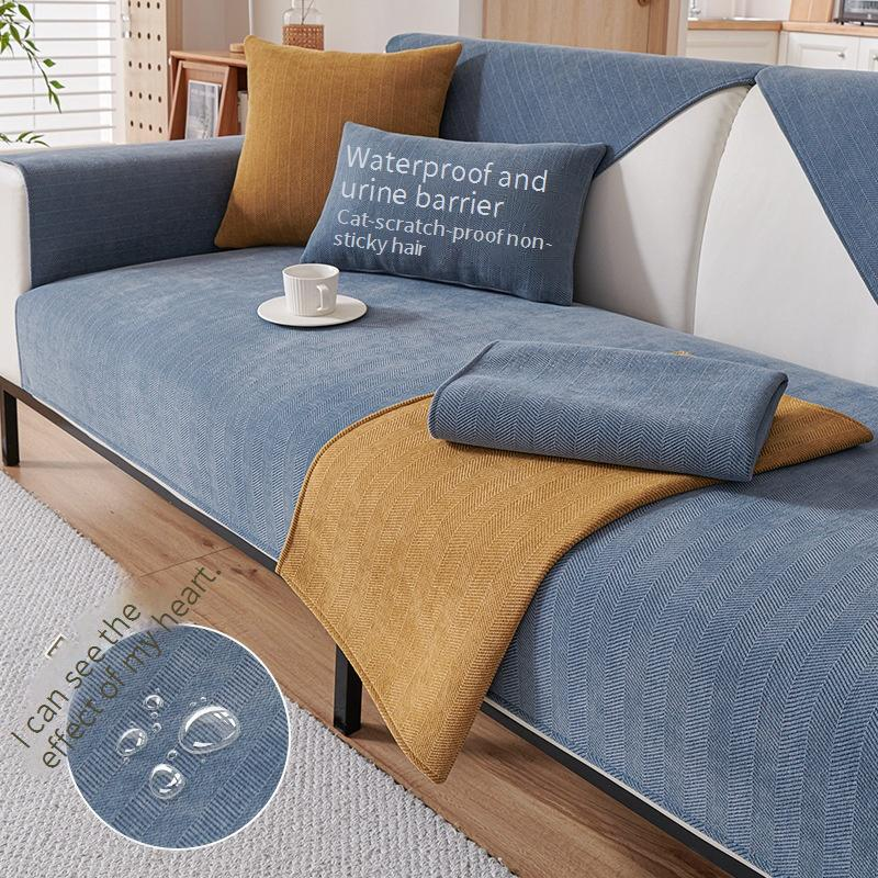 Cuscini per divani a spina di pesce in tessuto per la casa, per tutte le stagioni, cuscini antiscivolo, semplici e moderni, rivestimento in pelle in legno massello_voghion.com