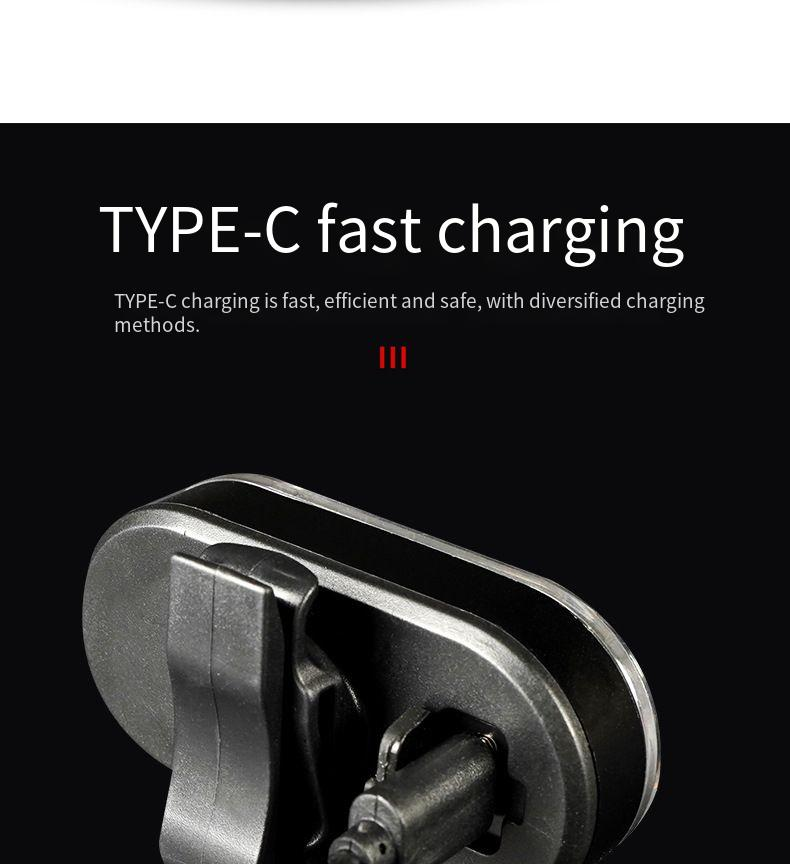 Bicycle Light Tail Light Mountain Bike Riding Light Warning Light USB Charging Night Riding Light Bicycle Accessories Equipment Colored Light_voghion.com