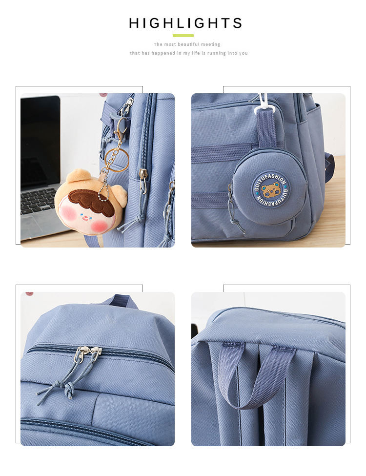 Zaini per bambini, estate, nuova stagione scolastica, zaino per studenti della scuola primaria di 3a e 4a elementare, stile coreano, semplice, grande capacità, borsa casual in tela_voghion.com