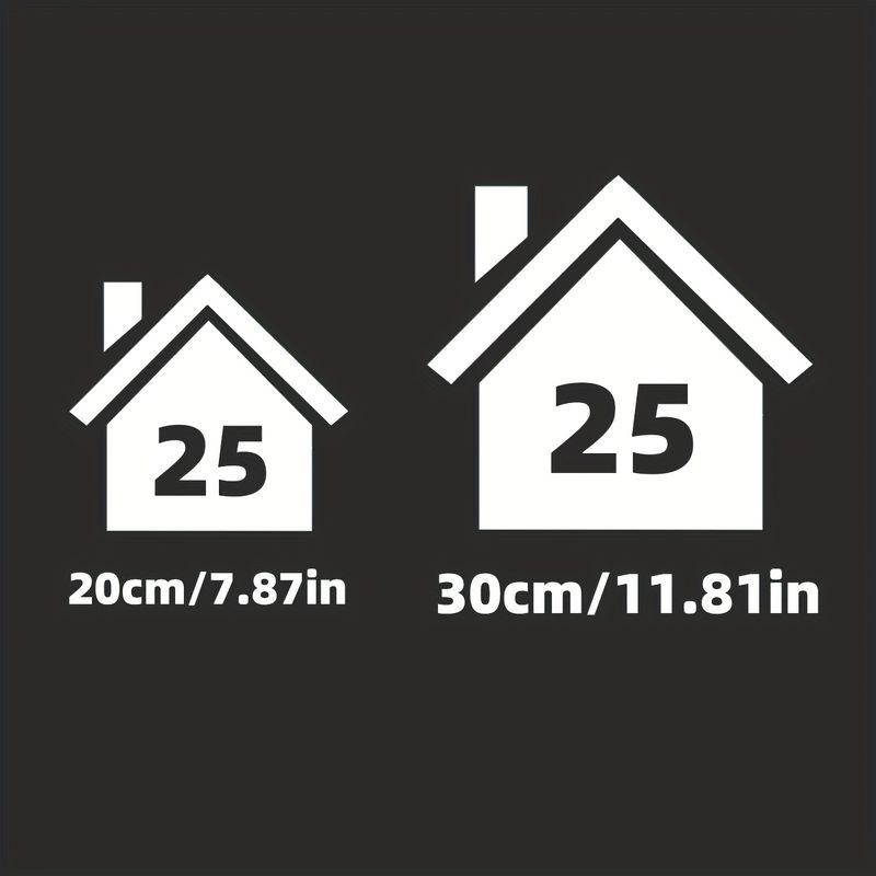 4pcs Of Customizable Outdoor Trash Can Number Label Stickers, Self-Adhesive And Waterproof, Not Easy To Fall Off, PVC Material_voghion.com
