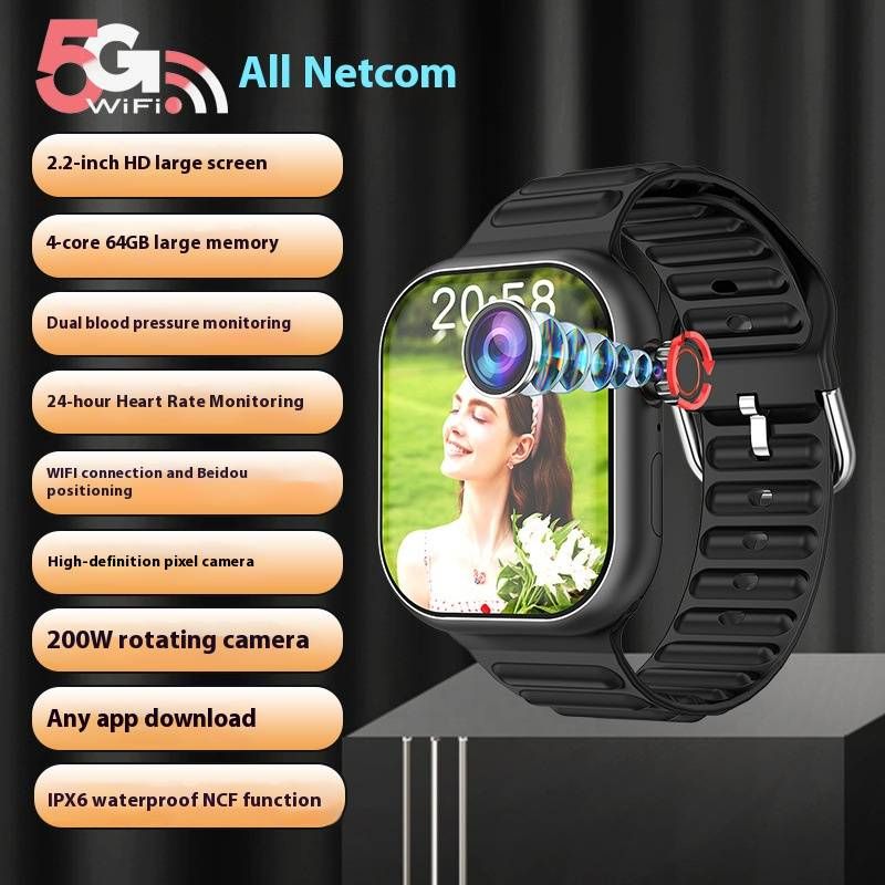 S9 Smartwatch For Kids & Teens With GPS Tracking, 5G Connectivity, Heart Rate Monitor, Waterproof & Global Compatibility_voghion.com
