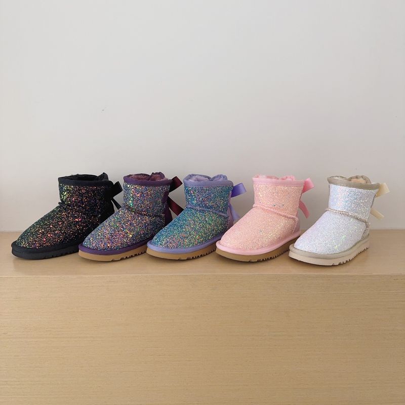 Stivali invernali leggeri con fodera in pile e paillettes 2025 - Ottime scarpe da esterno/Scarpe da donna/Donna_voghion.com