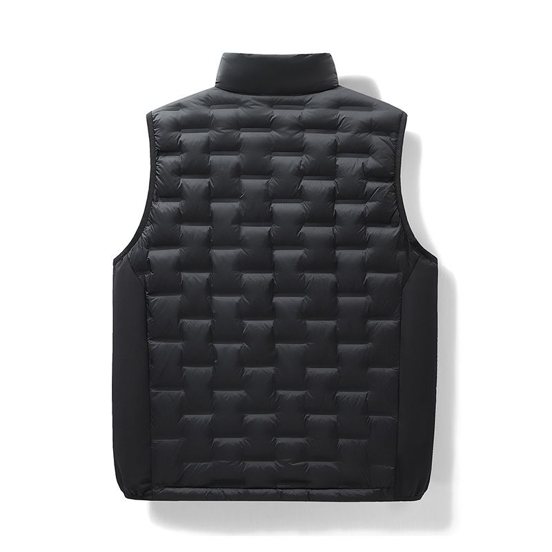 Unisex Lightweight Duck Down Vest For Outdoor & Casual Wear - 90% White Duck Feather Filling, Breathable & Comfortable_voghion.com