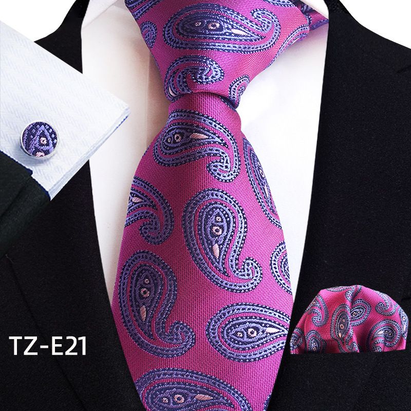 Acessórios de vestuário Paisley cintura flor gravata masculina bolso quadrado punho terno de três peças_voghion.com