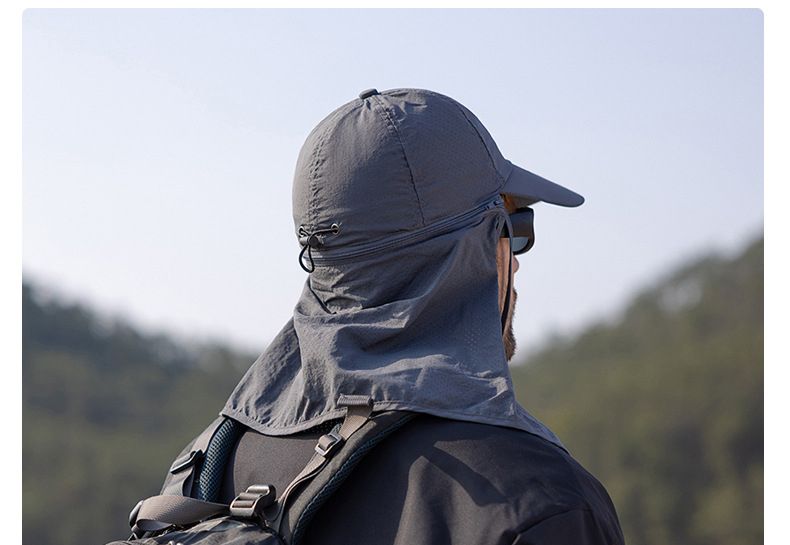 Cappello da baseball da uomo staccabile, estivo, anti UV, con patta per il collo, impermeabile, alla moda, per esterni, ad asciugatura rapida, con secchio_voghion.com