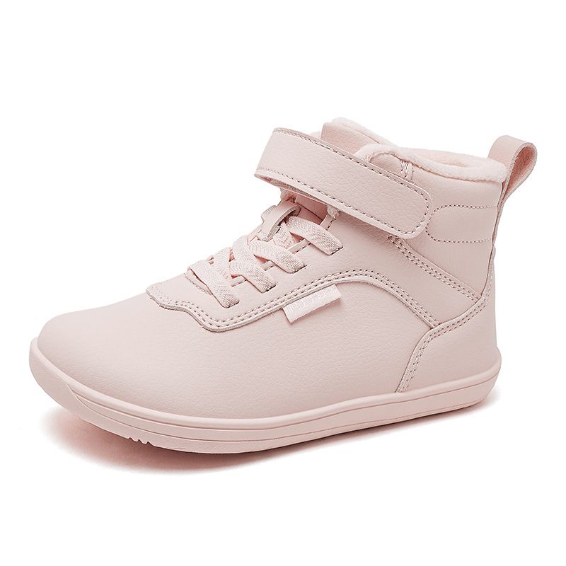 Ermian Winter Children's Leather With Fleece, Short Boots For Boys And Girls, Cold-Proof Walking Shoes_voghion.com