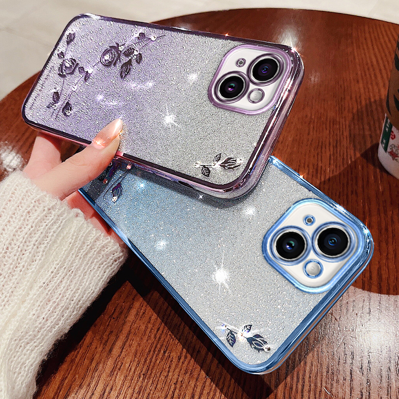 Gradient Glitter Phone Case For Redmi 12S Note 11S 11 5G 12 Pro 4G 12C 10 10C A1 Plus 10S Texture Bump Soft_voghion.com