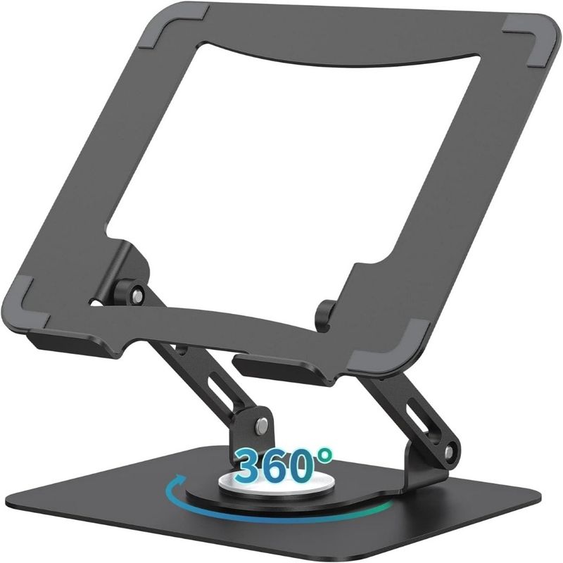 360° Rotating Laptop Stand Foldable Laptop Stand Height Adjustable Foldable Tablet Stand 10-17 Inches Devices_voghion.com