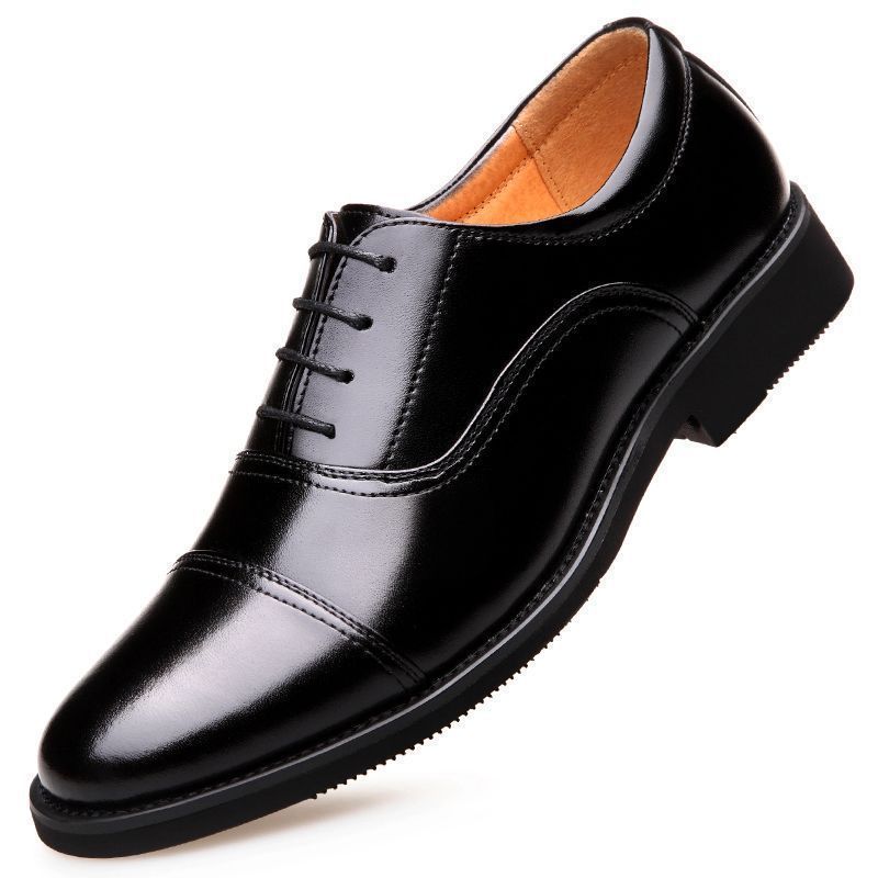 Men's Spring Business Dress, Men's Casual Shoes, Soft And Comfortable Three Joint Leather Shoes_voghion.com