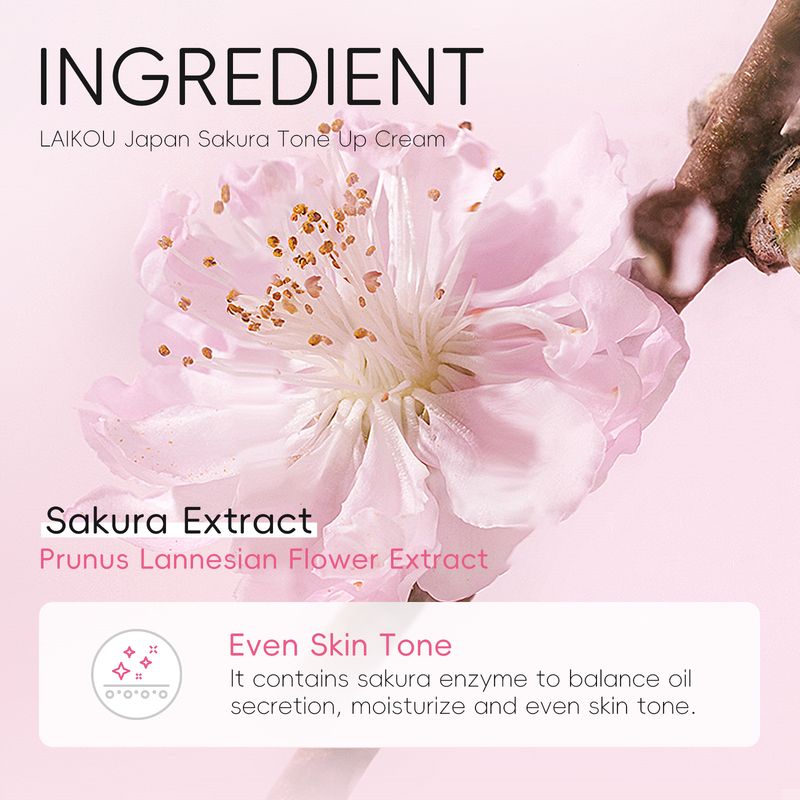 LAIKOU Sakura Gezichtscrème 30g Hydraterende Hydraterende Luie Crème Huidverzorging_voghion.com