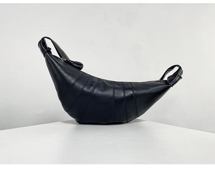 LE Korrekt version Medium Kohorn Fåreskind Ægte Læder Dumpling Crossbody Song Dame Brysttaske, Samme Stil til_voghion.com